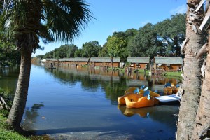 Lake and Kabins at St Augustine KOA