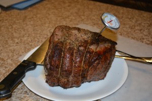 ...and here it is, ready to carve (and it was fantastic!)