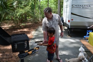 Toasting grilled cheese sandwiches