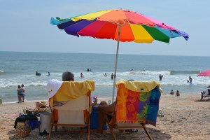 A cool afternoon at the Atlantic Ocean at North Beach