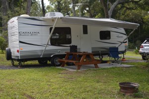 A comfortable day at Pellicer Creek Campground