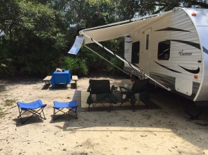 Campsite at North Beach St Augustine